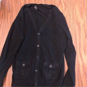 Mens small Express black cardigan